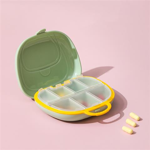 Food Grade Cute Plastic 7 Day Pill Box Organizer Pill Case For Daily And Travel Use